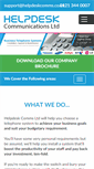 Mobile Screenshot of helpdeskcomms.co.uk